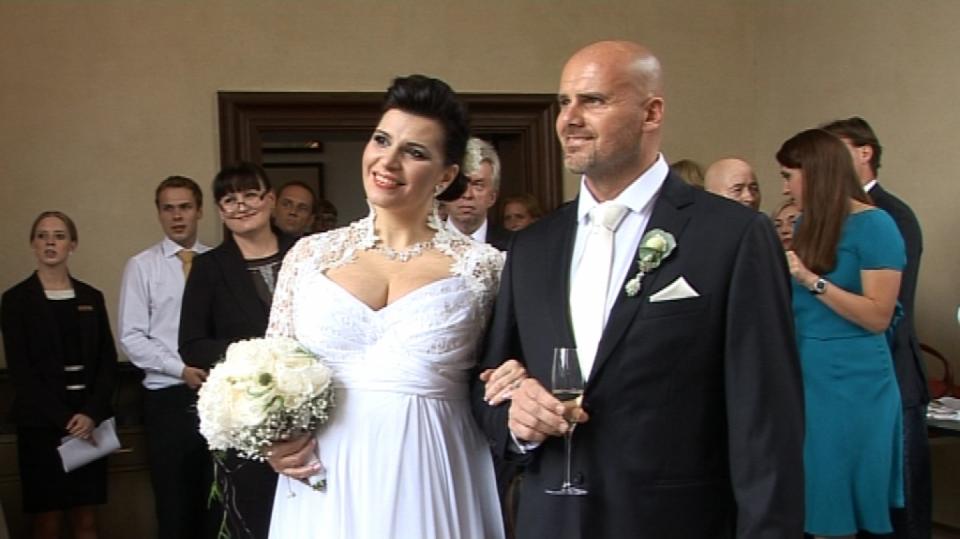 Andrea Kalivodová jako dvojnásobně šťastná nevěsta